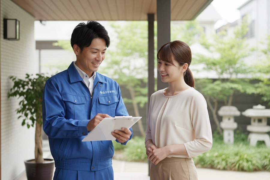 特殊清掃の依頼から完了までの流れのイメージ