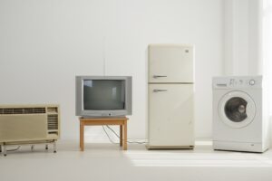 家電リサイクル対象品が並ぶイメージ