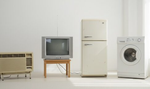 家電リサイクル対象品が並ぶイメージ