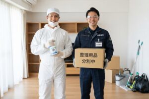 特殊清掃と遺品整理の違いを解説する記事のアイキャッチ