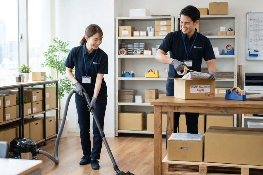 特殊清掃と遺品整理を同時に依頼するメリットのイメージ