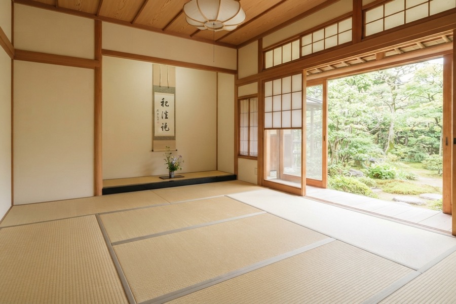 家財整理が完了したきれいな和室