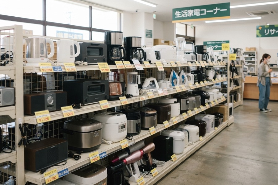 小型家電の処分方法を比較するイメージ